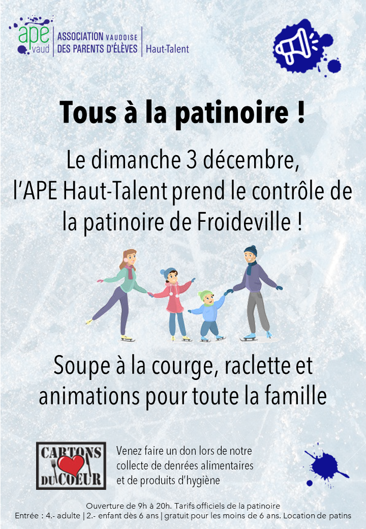 Tous à la Patinoire de Froideville !