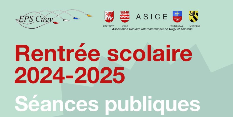 Séance d’information ASICE/EPS Cugy Avril 2024