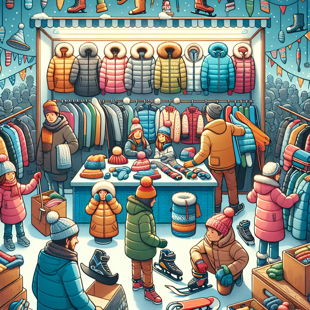 Grande vente d'affaires d'hiver pour enfants et ados