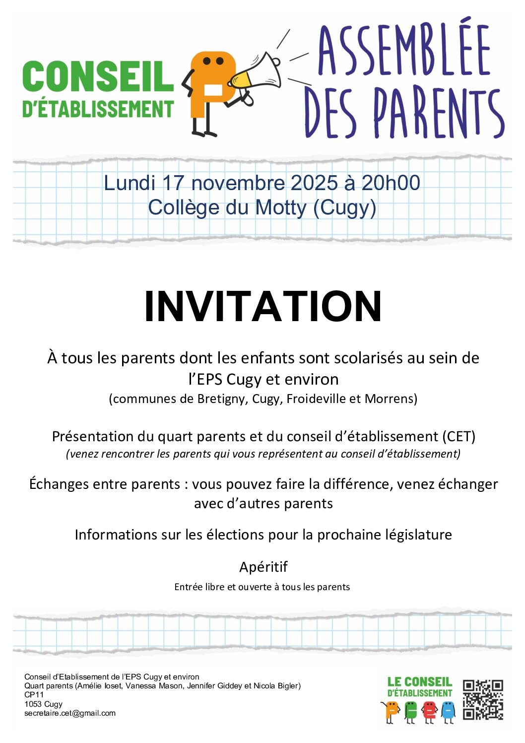 CET - Assemblée des parents 2025