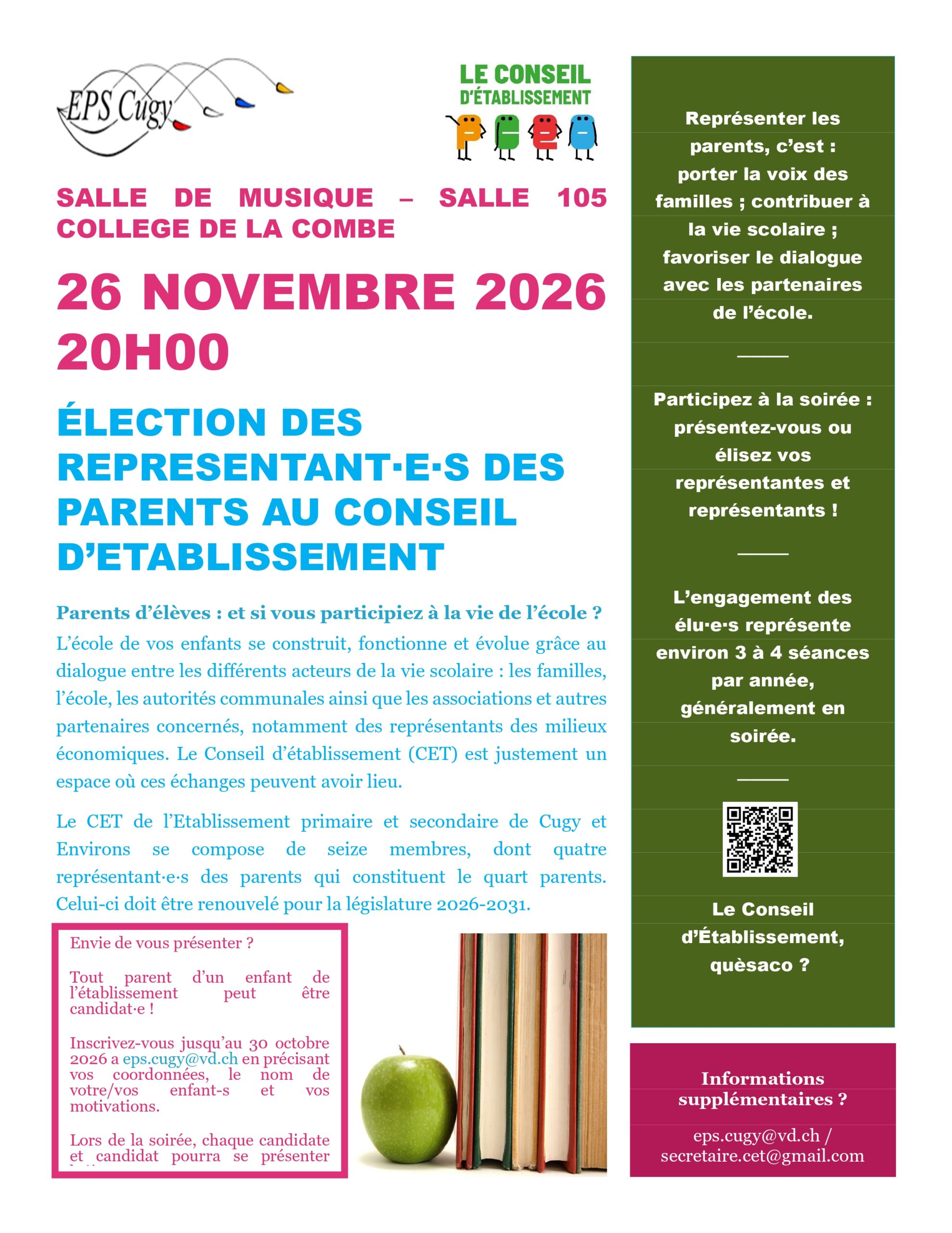 Election CET parents 2026